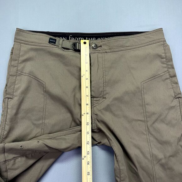 Prana Breathe Born From The Experience Hiking Outdoor Capris Women Sz L Brownish - Picture 2 of 13